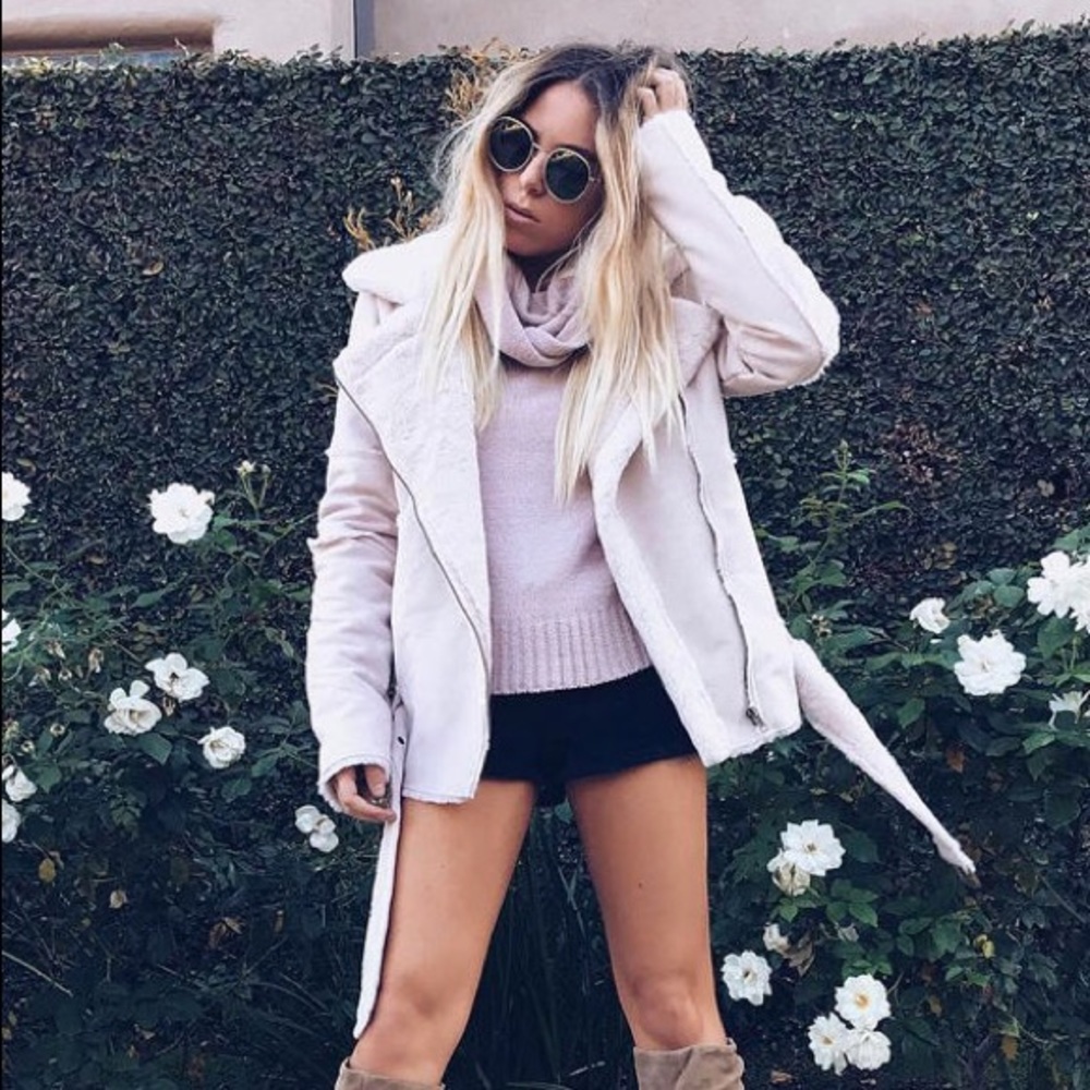 J.O.A biker jacket Pink